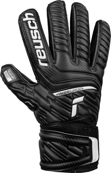 Reusch Attrakt Resist Finger Support Junior 5272610 7700 black front